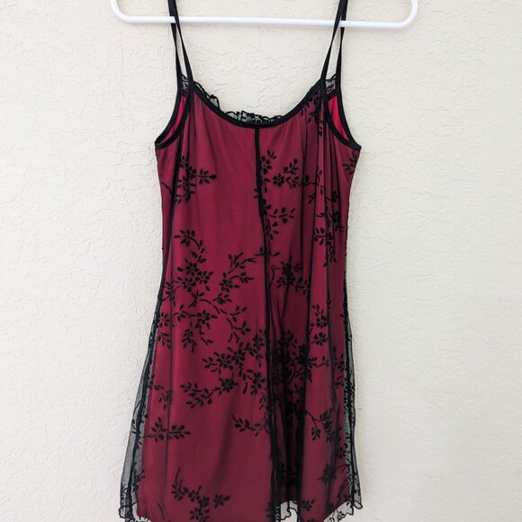 Vintage 90's I.N. Sheer Mini Party Dress Size L Made in USA - Picture 8 of 9